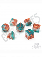 Kockák Mystic Marine Sharp Edge Resin - RPG Dice Set  (7 db)