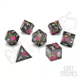 Kockák Nighttime Blossom Metal - RPG Dice Set (7 db)