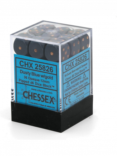 Kockák Opaque - Dusty Blue (36 db)