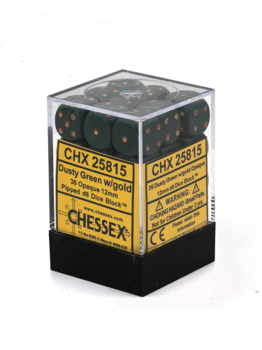 Kockák Opaque - Dusty Green (36 db)
