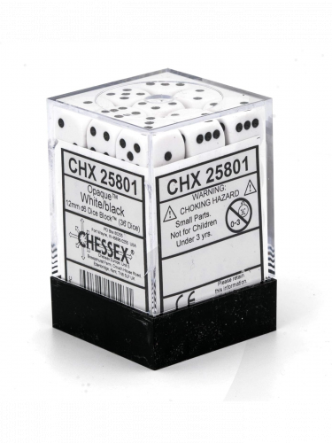 Kockák Opaque - White (36 db)