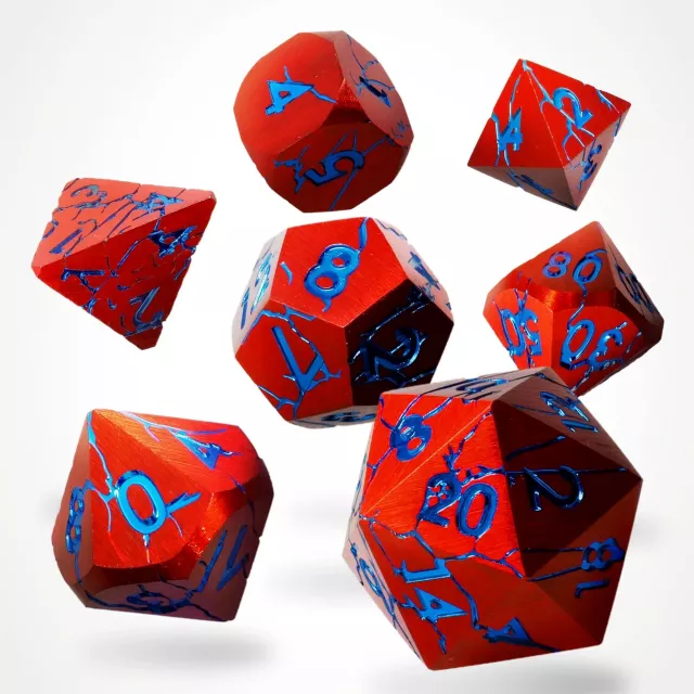 Kockák Ruptured Hell Metal - RPG Dice Set (7 db)