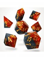 Kockák Volcanic Amber Resin - RPG Dice Set (7 db)