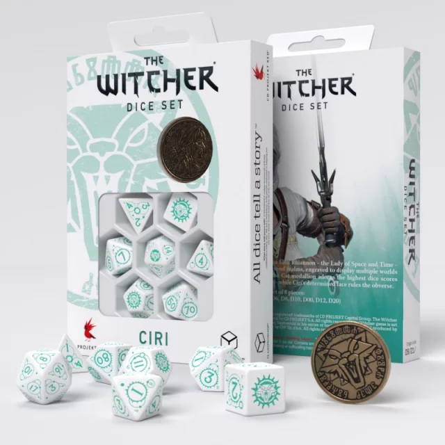 Kockák WItcher  - Ciri (fehér-zöld)