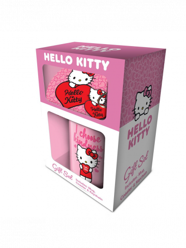 Ajándékszett Hello Kitty - My Heart (bögre, kulcstartó, poháralátét)