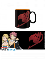 Bögre Fairy Tail - Lucy, Natsu & Emblem