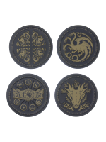Alátét Game of Thrones: House of the Dragon - Metal Coasters (4ks)