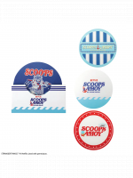 Poháralátétek Stranger Things - Scoops Ahoy (4 db)