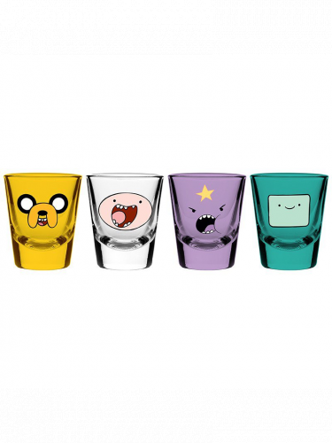 Poharak Adventure Time - Finn & Jake (szett 4 db)