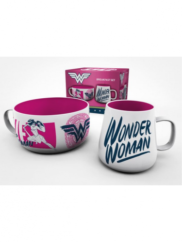 Reggeliző szett DC Comics - Csodanő - Wonder Woman Brave (rózsaszín)