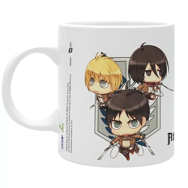 Hrnek Attack on Titan - Chibi Trio