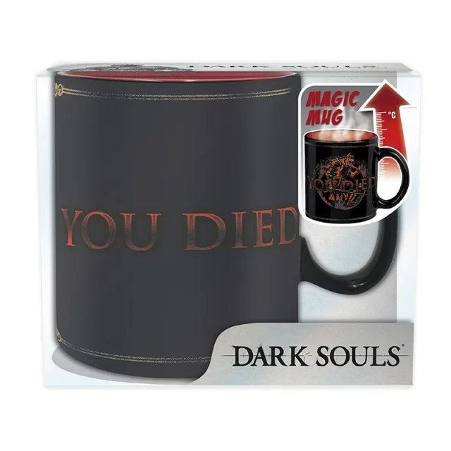 Hrnek Dark Souls - You Died (měnící se)