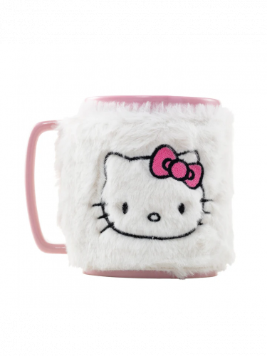 Bögre Hello Kitty - Pink Bow Face (+ plüss huzat)