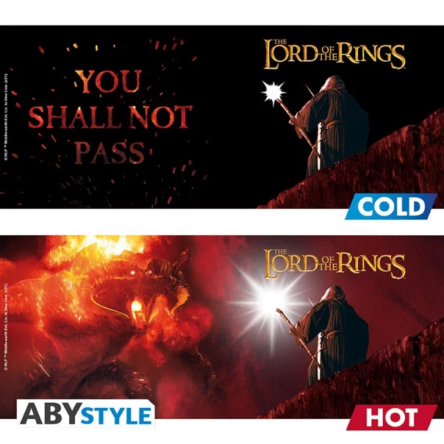 Bögre Lord of the Rings - Nem mehetsz át / You Shall Not Pass (Hőre változó) 