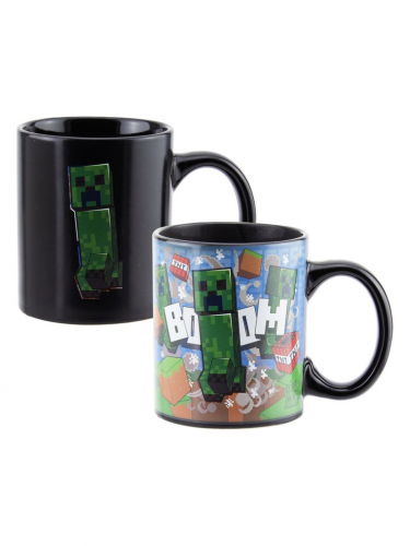 Bögre Minecraft - Creeper (hőre változó)