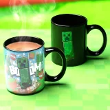 Bögre Minecraft - Creeper (hőre változó)