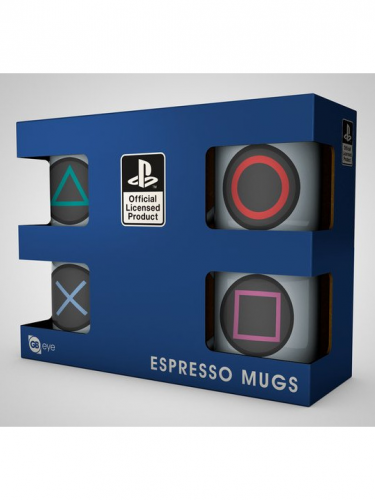 Bögre PlayStation - Espresso Sada - 4 db