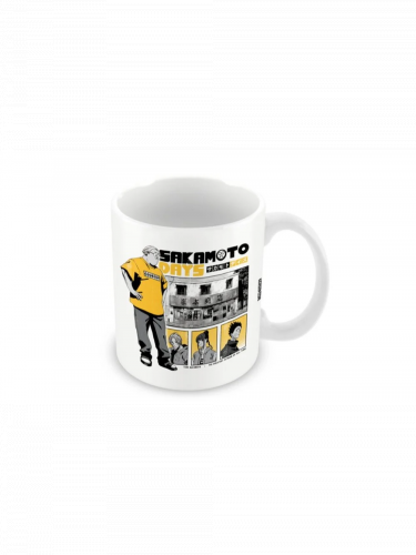 Bögre Sakamoto Days - Yellow, Black & White