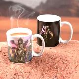 Bögre Star Wars: The Mandalorian - Mandalorian (hőre változó) - Változó bögre