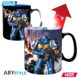 Bögre Warhammer 40,000 - Ultramarine & Black Legion (hőre változó) - Változó bögre