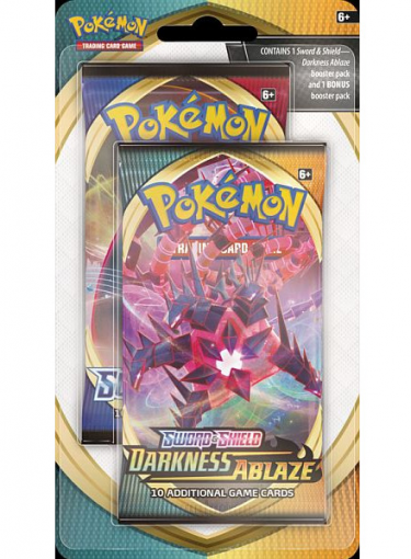 Kártyajáték Pokémon TCG: Sword and Shield Darkness Ablaze (10 karet) + 10 karet zdarma