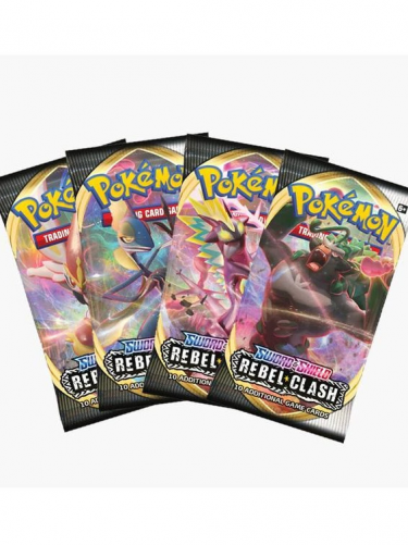 Pokémon TCG kártyajáték: Sword and Shield Rebel Clash - Booster (10 kártya)
