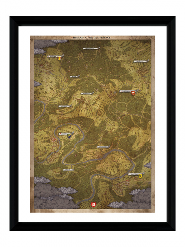 Bekeretezett Xzone Originals - Kingdom Come: Deliverance - Mapa (ver. 2)