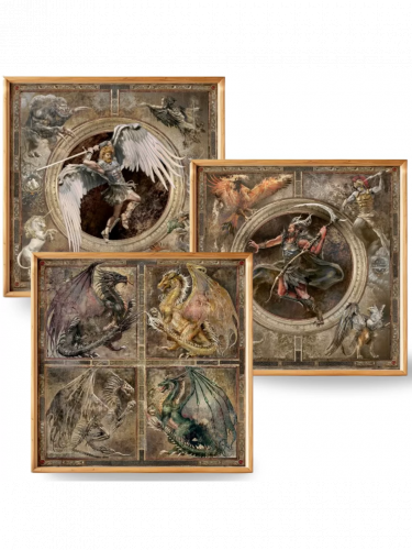 Plakát Heroes of Might and Magic III - Dragons, Archangel & Archdevil (3 darabos készlet)