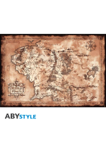 Poszter Lord of the Rings - Map