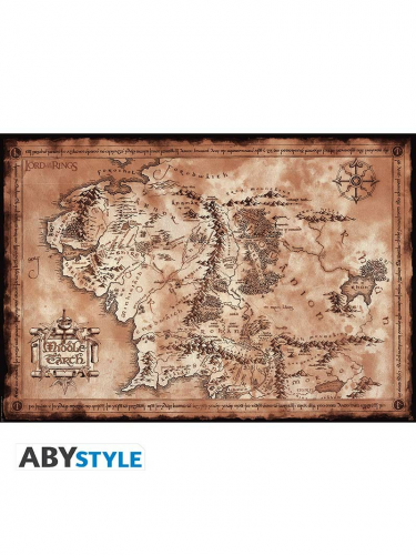 Poszter Lord of the Rings - Map