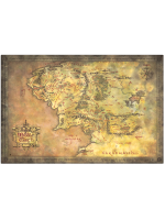 Poszter Lord of the Rings - Middle Earth Map