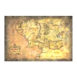 Plakát Lord of the Rings - Middle Earth Map