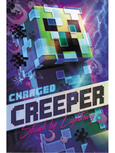 Poszter Minecraft - Charged Creeper