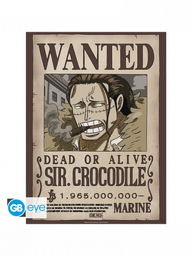 Poszter One Piece - Wanted Crocodile Wano