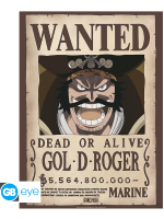 Poszter One Piece - Wanted Gol .D. Roger
