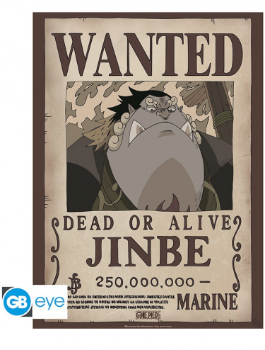 Poszter One Piece - Wanted Jinbe
