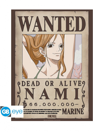 Poszter One Piece - Wanted Nami