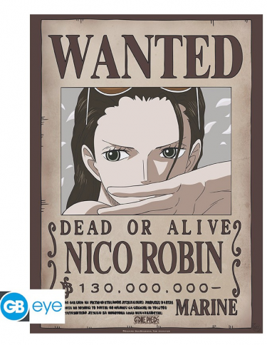 Poszter One Piece - Wanted Nico Robin