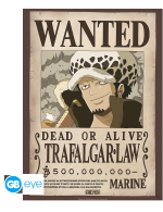 Poszter One Piece - Wanted Trafalgar Law