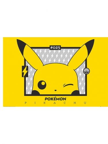 Poszter Pokémon - Pikachu Wink