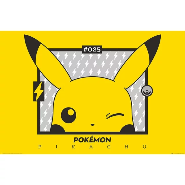 Plakát Pokémon - Pikachu Wink