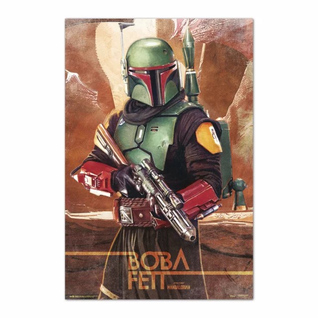 Plakát Star Wars: The Mandalorian - Boba Fett