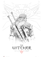 Poszter The Witcher - Geralt Sketch