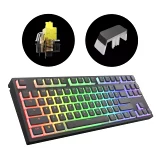 Herní klávesnice Dark Project - One KD87A Keyboard Pudding Gateron Mechanical Yellow EU