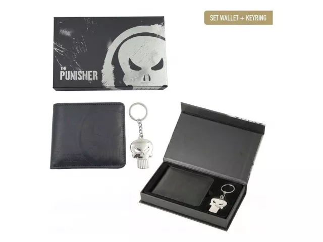 Marvel – The Punisher ajándékszett (pénztárca, kulcstartó) - Ajándék csomag