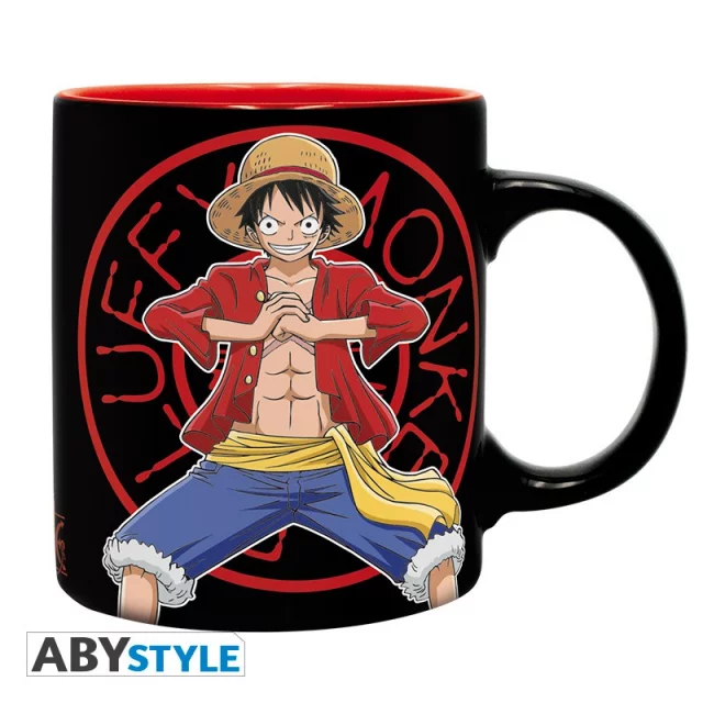 Ajándék készlet One Piece - Luffy (bögre, jegyzetfüzet, kulcstartó)