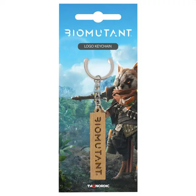 Klíčenka Biomutant - Wooden Logo