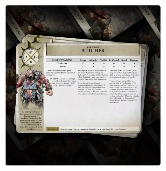 W-AOS: Warscroll Cards: Ogor Mawtribes