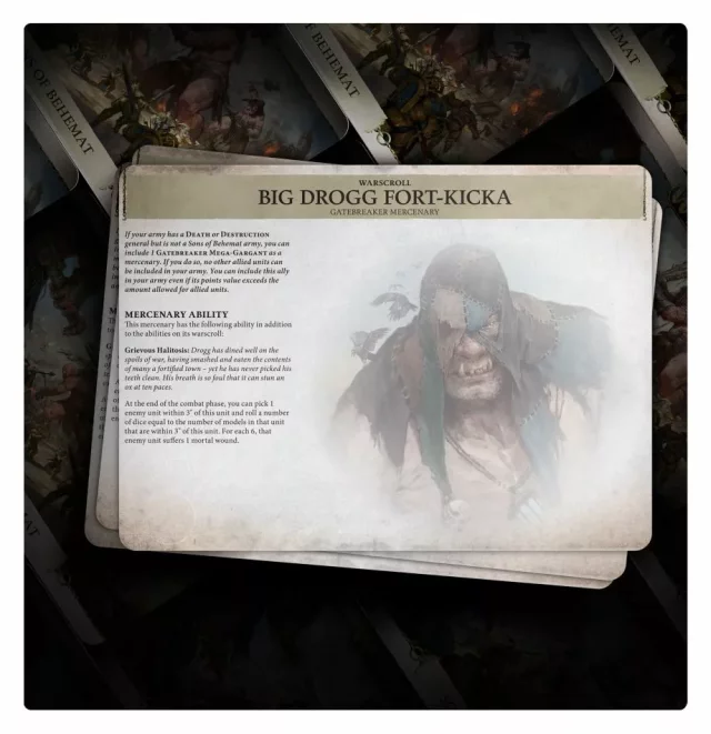 W-AOS: Warscroll Cards: Sons of Behemat