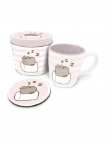 Ajándékcsomag Pusheen - Pusheen plechovka (bögre, poháralátét)